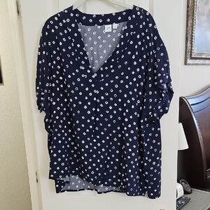 Navy Blue Women's Top
